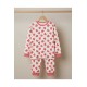 %100 Pamuk Kalp Baskılı Sıfır Yaka Kız Çocuk Pijama Takımı 10-12 Yaş