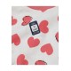 %100 Pamuk Kalp Baskılı Sıfır Yaka Kız Çocuk Pijama Takımı 10-12 Yaş