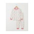 %100 Pamuk Uğur Böceği Baskılı Kız Çocuk Pijama Takımı 10-12 Yaş