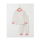 %100 Pamuk Uğur Böceği Baskılı Kız Çocuk Pijama Takımı 10-12 Yaş