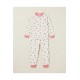 %100 Pamuk Uğur Böceği Baskılı Kız Çocuk Pijama Takımı 10-12 Yaş