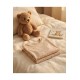 %100 Pamuk Ayıcık Baskılı Sıfır Yaka Kız Çocuk Pijama Takımı 10-12 Yaş